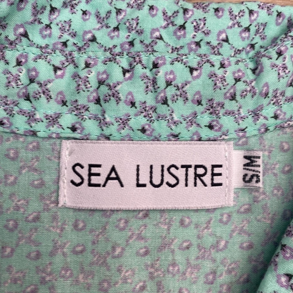 Sea Lustre Boho‎ Shirt Maxi Dress Coastal Cowgirl Coverup full Button - Picture 11 of 15